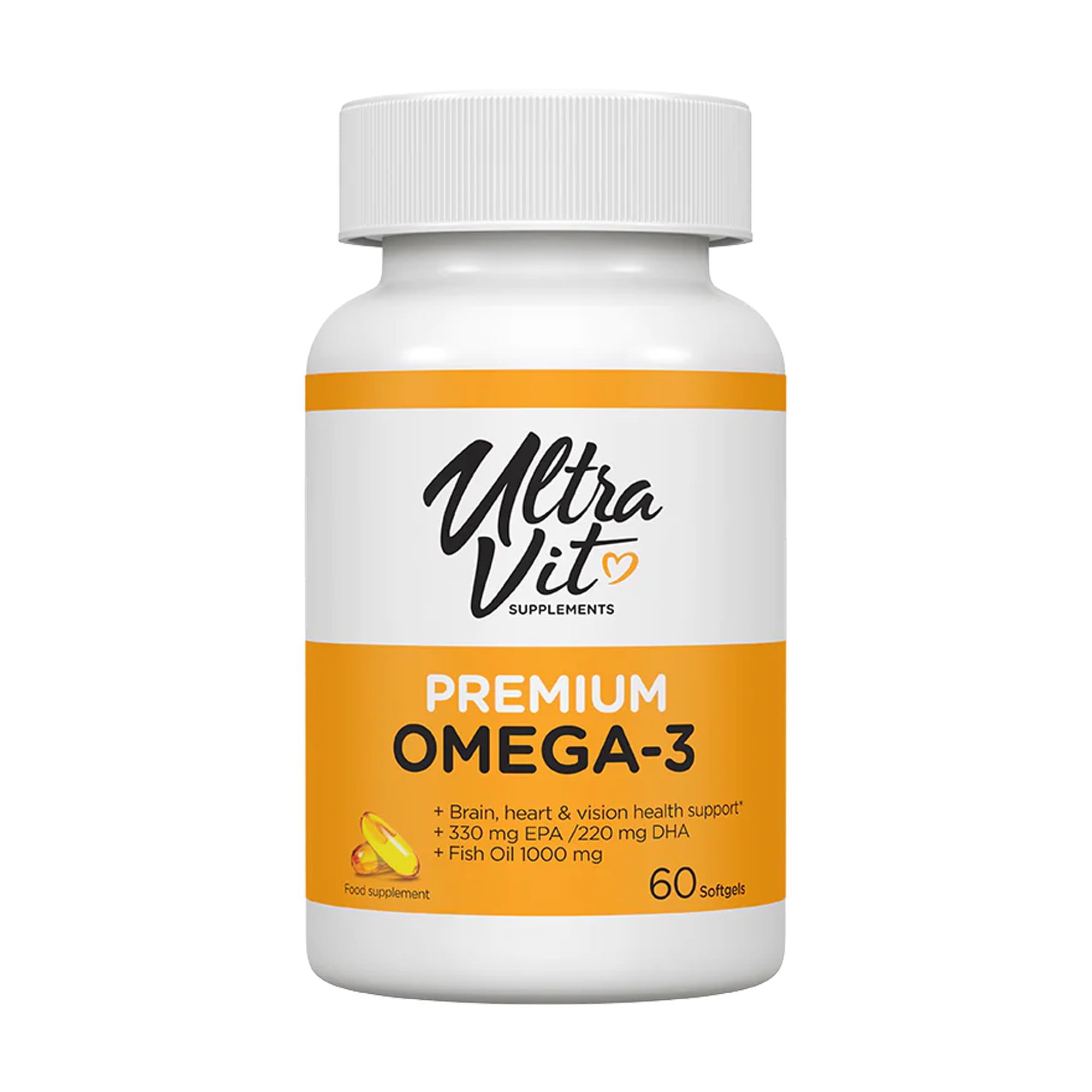 Преміум Омега-3 UltraVit Premium Omega-3, 60 желатинових капсул